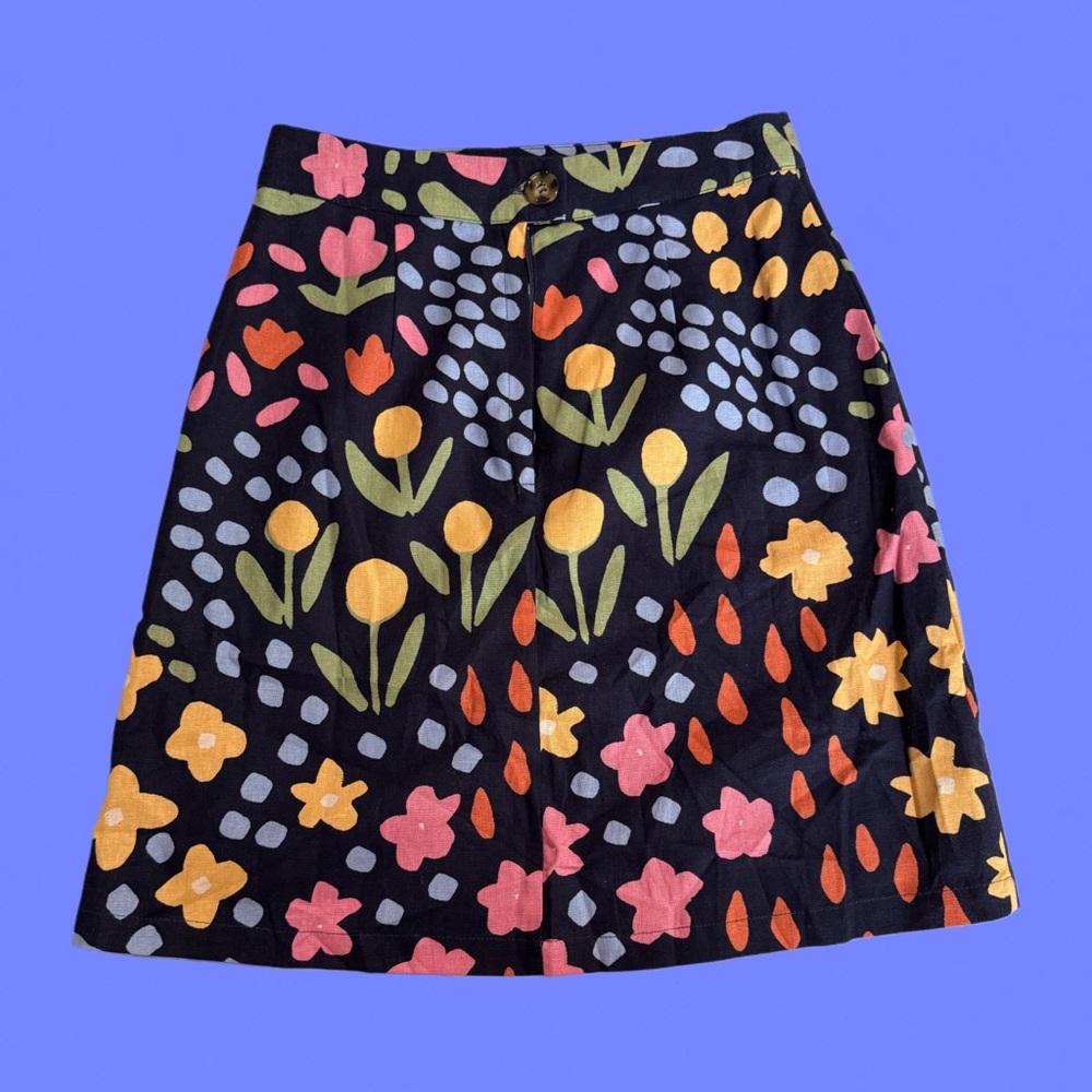 🌷ModCloth Princess Highway NWT Printed Floral Professional High Waisted Skirt 🌷 - Picture 2 of 4